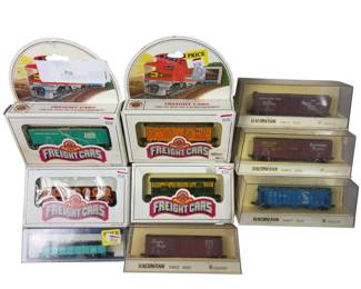N Bachmann Rolling Stock Cattle Box Refrigerator Hopper Cars