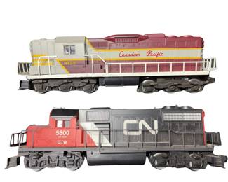 O27 2 Train Engines Canadian Pacific 8132+CN 5800 GR-420A