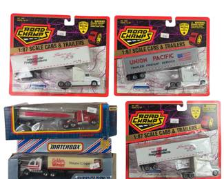 HO Road Champs Matchbox Semi Tractor Trailer Trucks