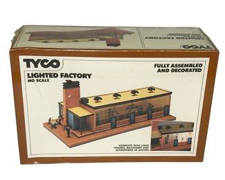 HO TYCO New Lighted Factory #940 Sealed Scenery