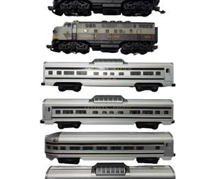 O27 MTH 1999 DAP 80001 (2)CN 2373 Engines (4) Passenger Cars Skyline
