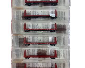 N Kadee Micro Trains Line LOT (6) 54072 CP Rail Bulkhead Flatcars