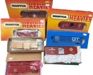 HO LOT Mantua Heavies Bev-Bel Caboose Boxcar