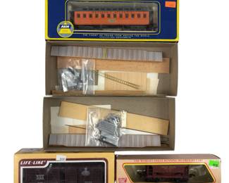 HO LOT AHM Passenger Flat Car Models Life Like IHC Freight