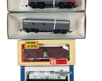 HO LOT Train Cars Dummy Engines SP NYC Tanker Freight