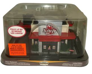HO Menards Arby's Restaurant Model 279-6919 New Scenery Building