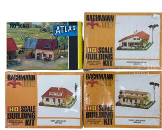 HO LOT Scenery Buildings Bachmann Jouef Sealed ATLAS Model Kits