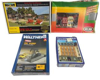 N Scenery New Buildings Walthers Cornerstone DPM Gold Pola Heljan