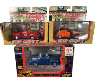 Diecast Metal Road Champs Classic Scenes Ford Truck Series