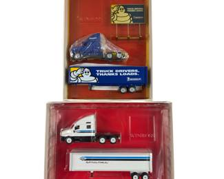 Diecast Metal Winross Semi Tractor Trailer Truck Michelin Dana