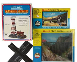 HO Scenery 3 Building Life-Like Tracking Station Mini-Kit Bridges 5810 5824 Ruby Basin