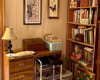 SMALL DESK, COOKBOOKS