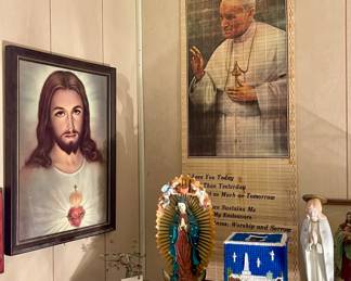 RELIGIOUS PICTURES AND STATUES