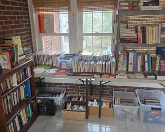 Books, books and more books.