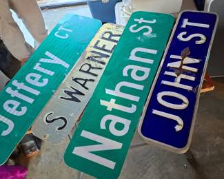 Street signs.