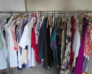 CLOTHES!!! lots and lots of clothes men's, women's, fancy and regular various sizes 