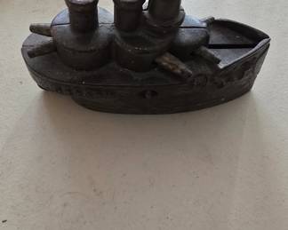 antique cast iron bank ( not a reproduction )