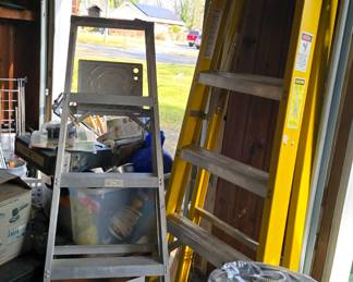 Werner fiberglass and aluminum ladders