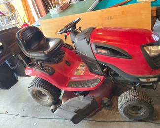 Very nice Craftsman riding lawn mower with bagger runs and works great 