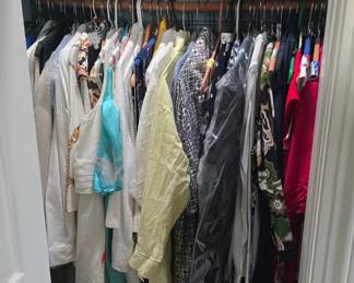 CLOTHES!!! lots and lots of clothes men's, women's, fancy and regular various sizes 