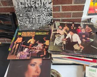 vintage LP collection