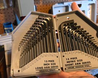 Allen head wrench set.