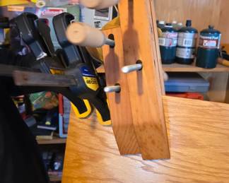 Wood clamps.