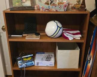 Bookshelf and miscellaneous goodies.