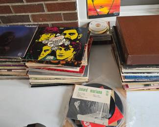 vintage LP collection