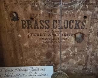 antique Tarry and Andrew wall clock 