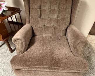 Brown Swivel Rocking Chair