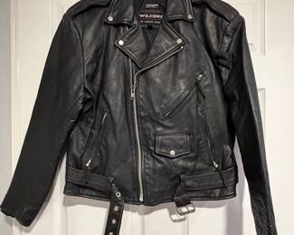 Wilson’s Leather Mens Motorcycle Jacket 
Size Large