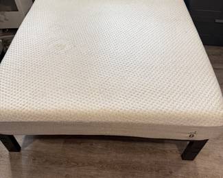 Modern metal full bed frame with a Sleep Number mattress - extremely comfortable!! 