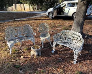 Outdoor, vintage yard furniture 