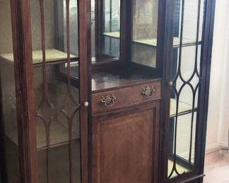 Antique Wood display cabinet