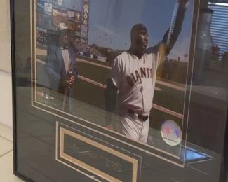 Barry Bonds Willie Mays collectible