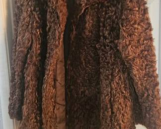 Vintage lambskin coat