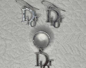 Dior earrings & ring