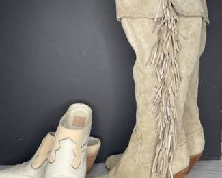 Dolce Vita suede boots & western style mules