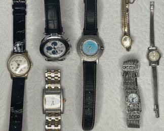 Watches: Nacar, Klaus Kobec, Hamilton, Bulova, Gloria Vanderbilt 