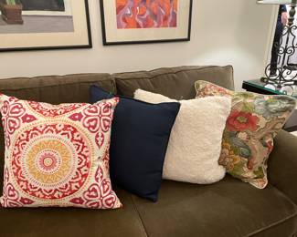 Pottery Barn decorative pillows 
