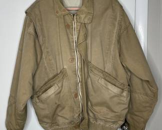 Vtg canvas bomber jacket