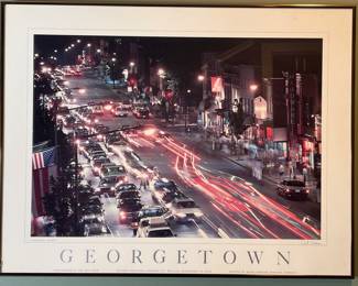 Georgetown framed poster
