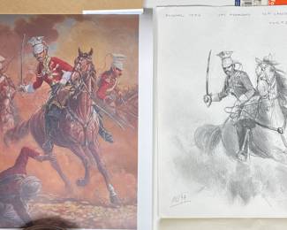 Mark Churms art print & original sketch 