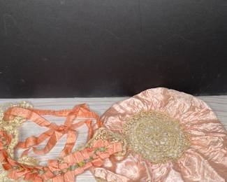 Vintage silk hair bonnet, Simonettes 1925