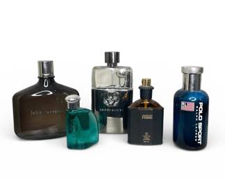 Men’s colognes: John Varvatos, Gucci, Polo, Gianfranco Ferre