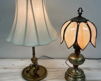 Harmonious Brass Lamp Pair