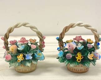 Looks To Be Aynsley Capodimente Floral Bouquet Baskets