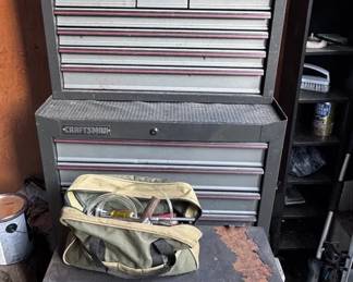 Fully Stocked Craftsman Rolling Tool Chest Cabinet As is