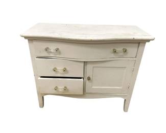 Antiqued White Dresser or Buffet